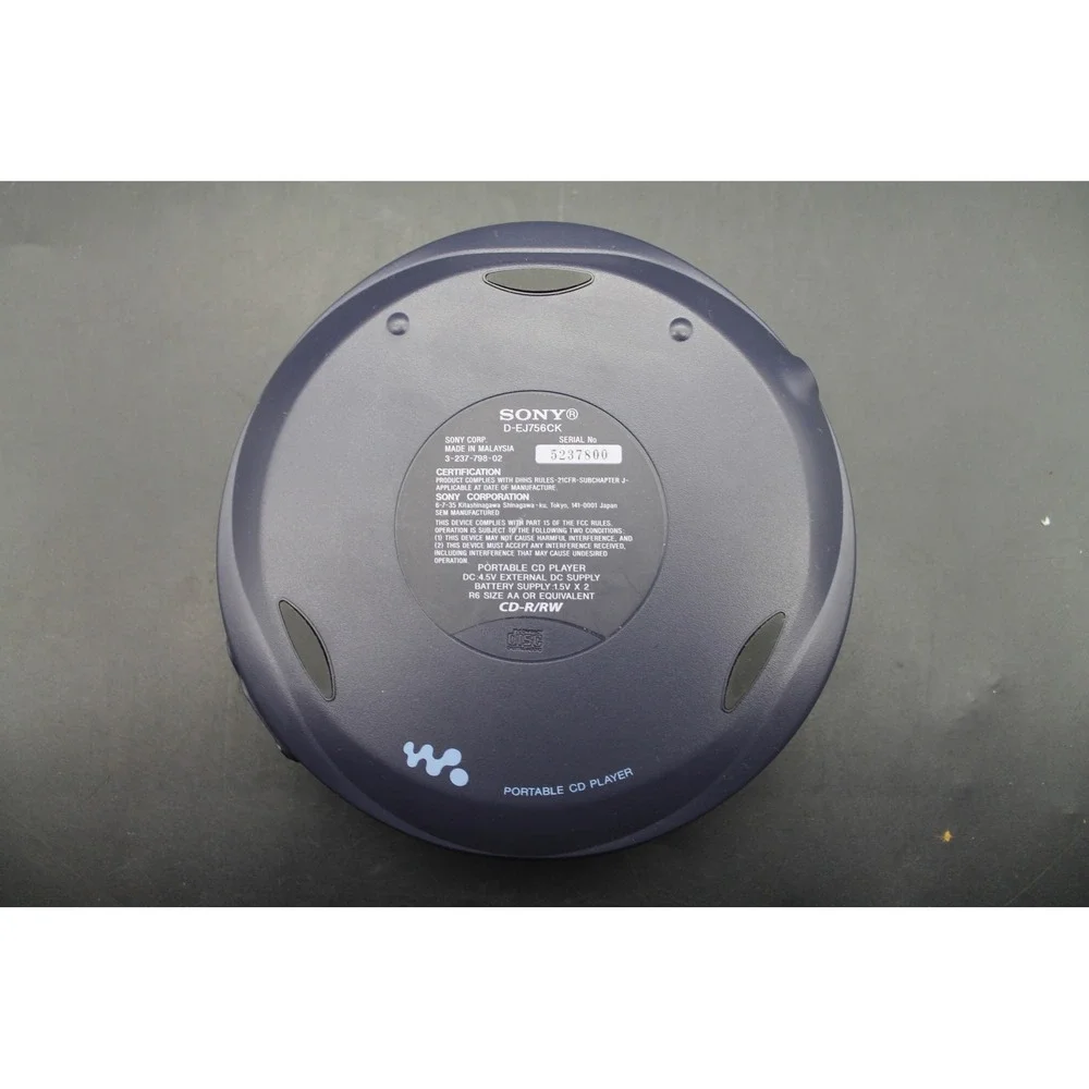 Vintage 2002 Sony Walkman D-EJ756CK Portable CD Player Car Ready NOS